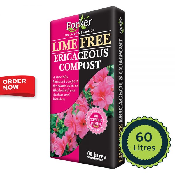 Lime Free Ericaceous Compost (60 Litres) Forker Garden Products